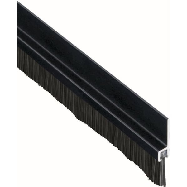 Pemko 18061DNB48 48" 180 Degree Aluminum Retainer Weatherstrip with 5/8" Nylon Brush Dark Bronze 18061DNB48 - main